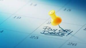 pay off debt due date for business loan repayment schedule